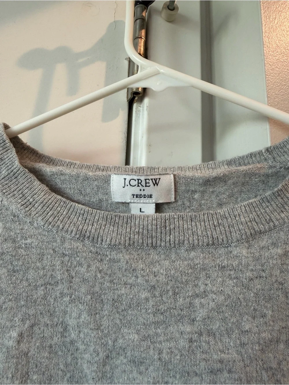 J. Crew Women's Light Gray Crewneck Sweater